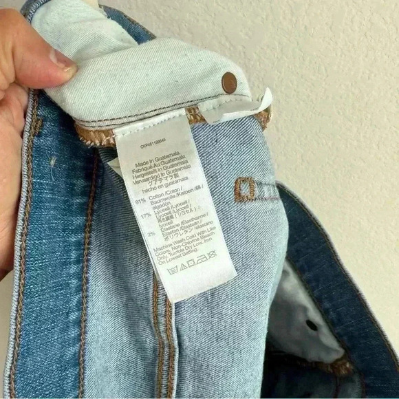 Madewell The Perfect Vintage High Rise Distressed Raw Hem Jeans Women’s Size 31 - Picture 11 of 14